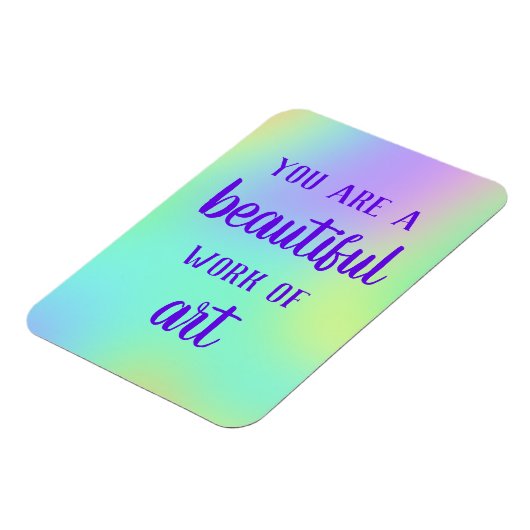 Sie sind ein schönes Kunstmagazin Magnet (Linke Seite)