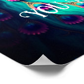 Sie sind ein schönes Peacock Inspiration Zitat Poster (Ecke)