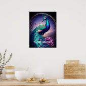 Sie sind ein schönes Peacock Inspiration Zitat Poster (Küche)