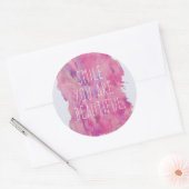 Sie sind ein schönes Zitat Runder Aufkleber (Umschlag)