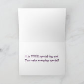 SIE SIND EIN **SPEZIELLER TOCHTER** KARTE (Innenseite)