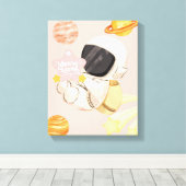 Sie sind ein Star - Kinderzimmer Mauer Art Leinwanddruck (Insitu (Holzboden))