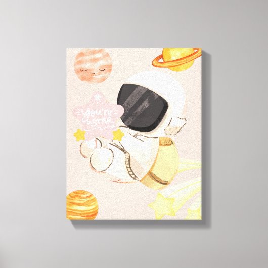 Sie sind ein Star - Kinderzimmer Mauer Art Leinwanddruck (Vorderseite)