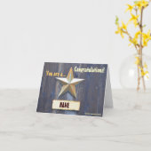 Sie sind ein Star - Note Card Karte (Gelbe Blume)