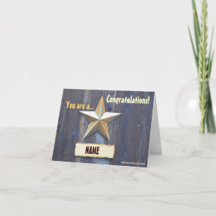 Sie sind ein Star - Note Card Karte