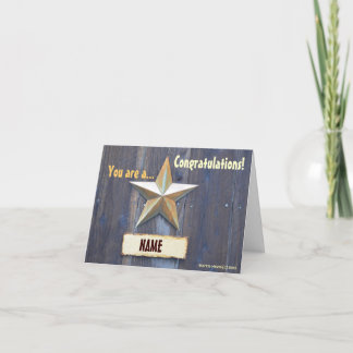 Sie sind ein Star - Note Card Karte