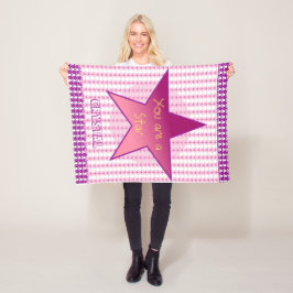 Sie sind ein Star Personalier Fleecedecke