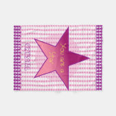 Sie sind ein Star Personalier Fleecedecke (Vorderseite (Horizontal))