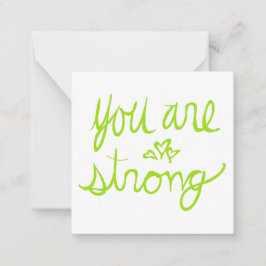 Sie sind ein starkes Valentine Mitteilungskarte