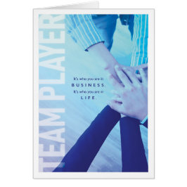 Sie sind ein TEAM PLAYER, in der Wirtschaft und im