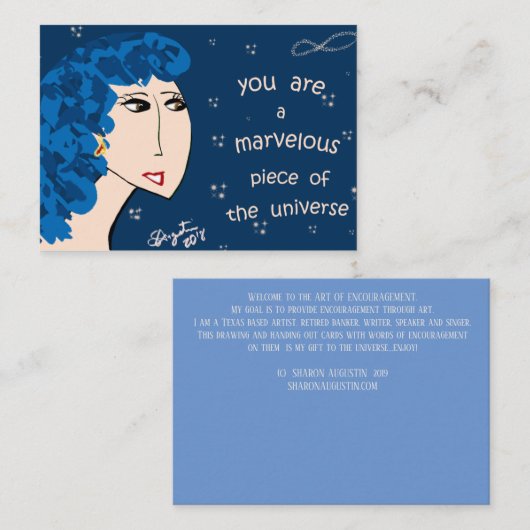 SIE SIND EIN WENIGER TEIL DES UNIVERS VISITENKARTE (Vorne/Hinten)