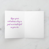 Sie sind ein Werk des Herzens Valentine Karte (Innenseite)