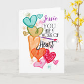 Sie sind ein Werk des Herzens Valentine Karte (Gelbe Blume)