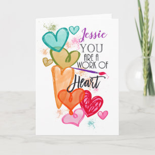 Sie sind ein Werk des Herzens Valentine Karte
