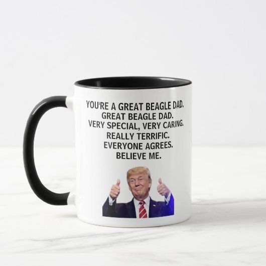 Sie sind ein wirklich großer Beagle-Vater, Funny T Tasse (Links)