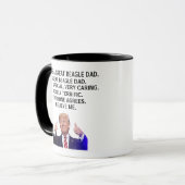 Sie sind ein wirklich großer Beagle-Vater, Funny T Tasse (Vorderseite Links)
