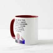 Sie sind ein wirklich großer Pop, wirklich, Trump  Tasse (Vorderseite Links)