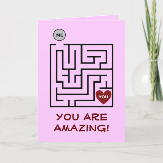 Sie sind eine A-Mazing Valentine Card Feiertagskarte