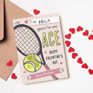 Sie sind eine As Tennis Valentinstag Card Einladung