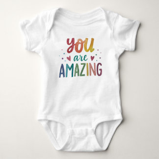 Sie sind eine atemberaubende farbenfrohe Inspirati Baby Strampler