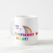 Sie sind eine ausgezeichnete Tier-Tasse Kaffeetasse (Vorderseite Links)