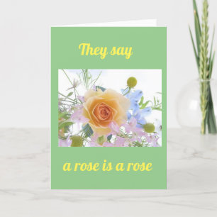SIE SIND EINE BESONDERE ROSE - UNSER JAHRESZEITRAU KARTE