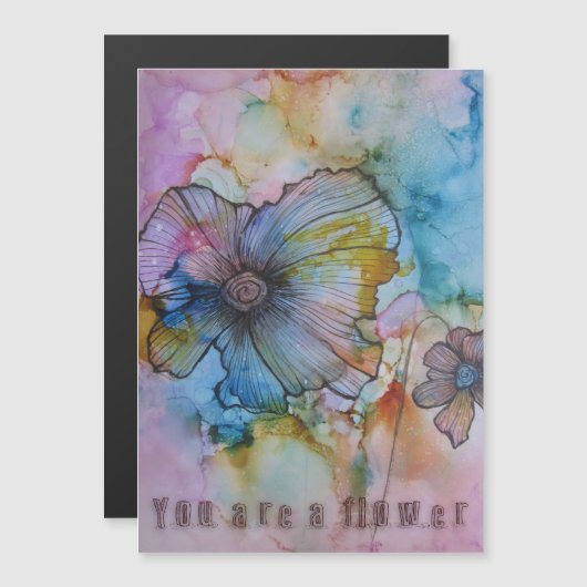 Sie sind eine Blume-Magnetkarte Magneteinladung (Vorne/Hinten)