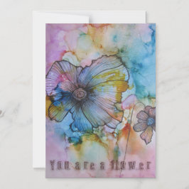 Sie sind eine Blume-Magnetkarte Magneteinladung