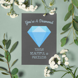 Sie sind eine Diamant-Ermutigung Get Well-Card Feiertagskarte