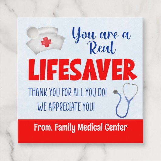 Sie sind eine echte Lebensrettung für Krankenschwe Geschenkanhänger (Vorderseite)