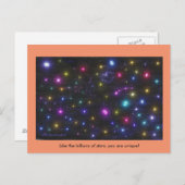 Sie sind eine einmalige Postkarte (Vorne/Hinten)