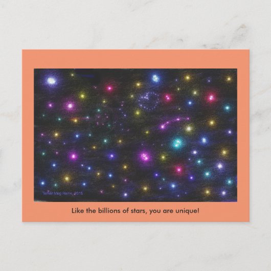 Sie sind eine einmalige Postkarte (Vorderseite)