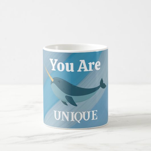 Sie sind eine einzigartige und Phantastische Typog Kaffeetasse (Mittel)