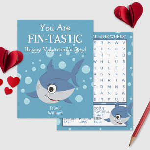 Sie sind eine Fin-Tastic-Klassenzimmer-Valentinsta Mitteilungskarte