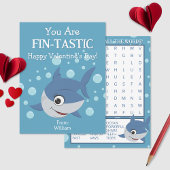 Sie sind eine Fin-Tastic-Klassenzimmer-Valentinsta Mitteilungskarte