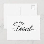 Sie sind eine geliebte Postkarte (Vorne/Hinten)