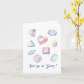 Sie sind eine Gem Friendship Card Karte (Gelbe Blume)