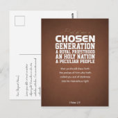 Sie sind eine gewählte Generation Postkarte (Vorne/Hinten)