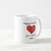 Sie sind eine Idiotvalentines-Tasse Kaffeetasse (VorderseiteRechts)