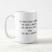 Sie sind eine Krieger-Kaffee-Tasse mit Ihrem Namen Kaffeetasse (Links)