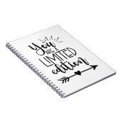 Sie sind eine limitierte Auflage Meilenstein Gebur Notizblock (Rechte Seite)