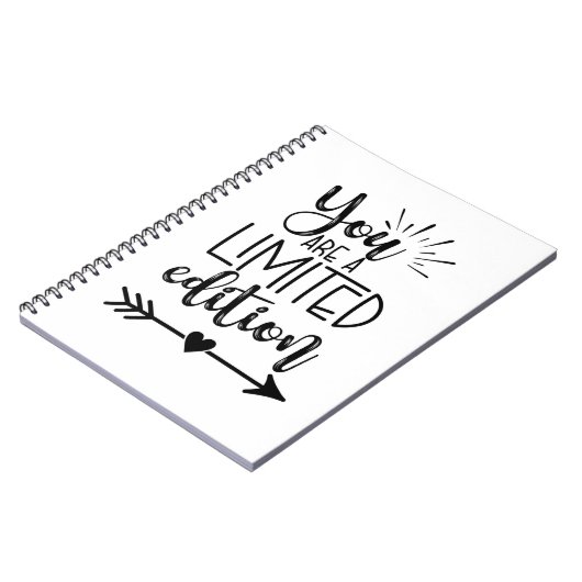 Sie sind eine limitierte Auflage Meilenstein Gebur Notizblock (Linke Seite)