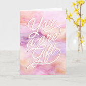 Sie sind eine Mama für Lehrer Karte (Gelbe Blume)