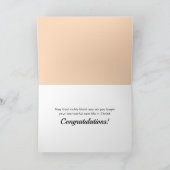 Sie sind eine New Creation Baptism Glückwunschs Ca Karte (Innenseite)