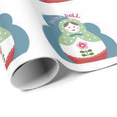 Sie sind eine Puppe Geschenkpapier (Rolleneckpunkt)