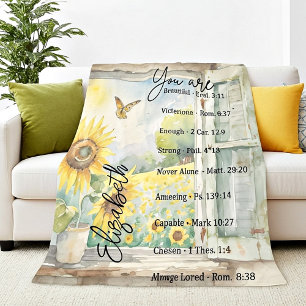 Sie sind eine schöne personalisierte Fleece-Decke Fleecedecke