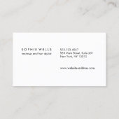 Sie sind eine schöne Rose der Kalligraphie Gold Be Visitenkarte (Rückseite)