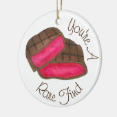 Sie sind eine seltene Liebe, die Sie gegrillten St Keramik Ornament (Links)