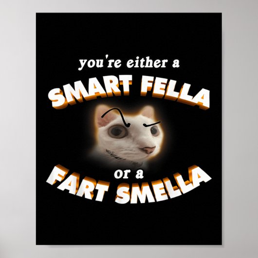 Sie sind eine Smart Fella oder eine Furz Smella Me Poster (Vorne)
