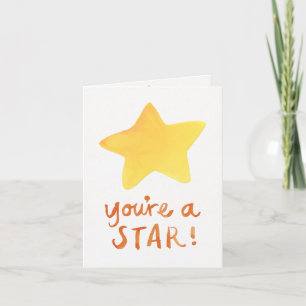 Sie sind eine Star Note Card Karte